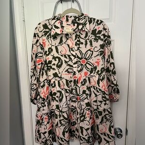 Anthropologie Bettina Tiered Mini Shirt dress - size medium